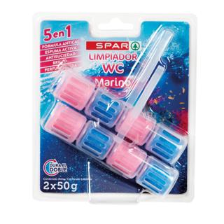 Limpiador Spar wc frescor marino 5 en 1 fórmula antical 50gr