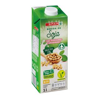 Bebida De Soja Spar sin azúcares añadidos brik 1L
