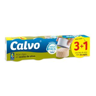 Atún  Calvo claro en aceite de oliva lata 3+1 260gr