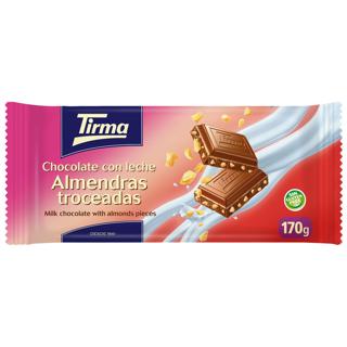 Chocolate Tirma con leche y almendras troceadas tableta 170gr
