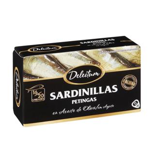 Sardinillas Deleitum en aceite de oliva lata 115gr