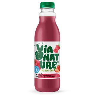 Zumo Via Nature de frutas con puré de granada y vitamina E pet refrigerado 75cl