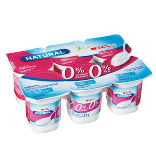 Yogur Yuguispar natural 0% 6x125gr