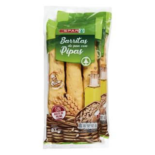 Barritas de Pan Spar con pipas 2x83gr