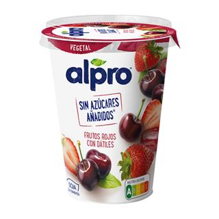 Yogur Alpro soja con frutos rojos big pot 400gr