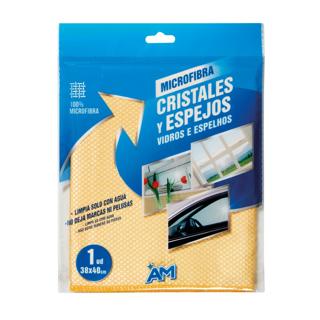 BAYETA MICROFIBRA AM CRISTALES 1 UD