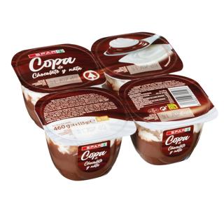 Copa Chocolate Spar chocolate y nata 4x115gr