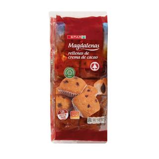 Magdalenas Spar rellenas de cacao 336gr