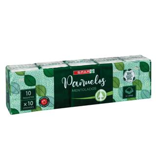 PAÑUELO SPAR BOLSILLO MENTOL 10UD. PACK1