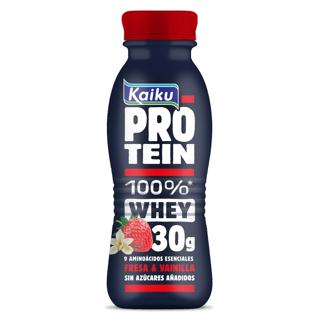 Kaiku vainilla y fresa con proteínas botella 330ml
