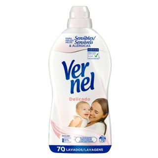Suavizante Vernel concentrado pieles sensibles 70 lavados 1,26L