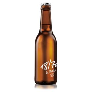 Cerveza La Rubia especial 18/70 33cl