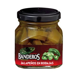 Jalapeños Banderos en rodajas tarro 60gr