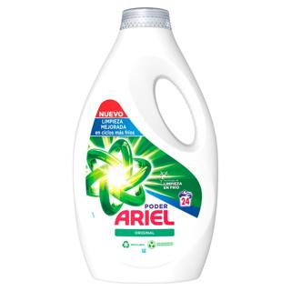 Detergente Ariel líquido original 24 lavados
