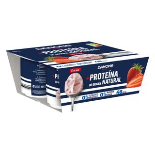 Danone proteína de fresa desnatado 4x100gr