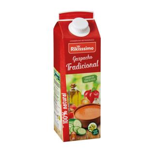 Gazpacho Rikisssimo tradicional refrigerado brick 1L