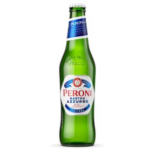 Cerveza Peroni Nastro Azzurro rubia italiana botella 33cl