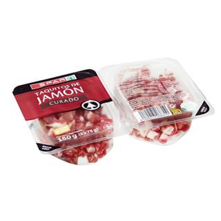 Jamón Serrano Spar taquitos 2x75gr