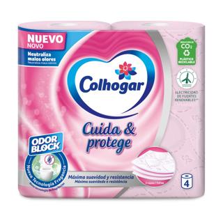 Papel Higiénico Colhogar cuida y protege 3 capas