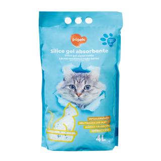 Arena Popets para gatos sílice gel absorbente 4kg