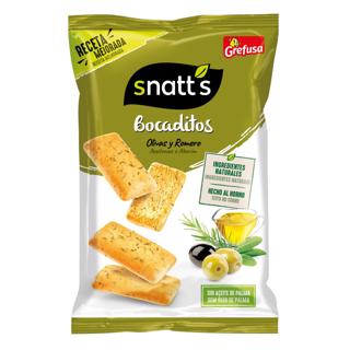 Bocaditos Snatt´s olivas y romero 110gr