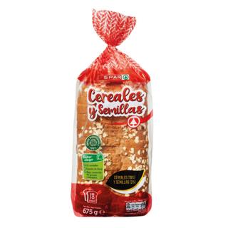 Pan de Molde Spar  con cereales y semillas 675gr