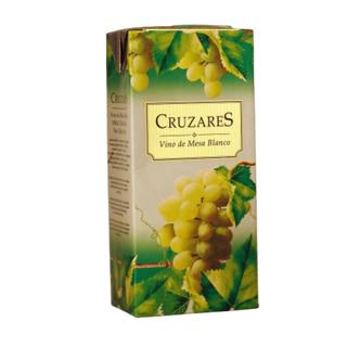 Vino Cruzares blanco brick 1L
