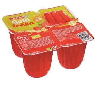 GELATINA SPAR SABOR FRESA C/ZUMO 4X100GR