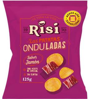 Papas Risi onduladas jamon 125gr