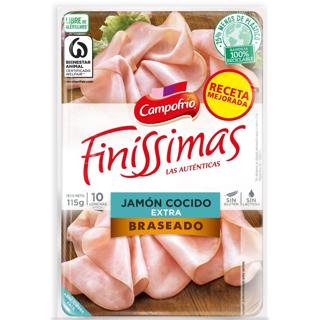 Jamon cocido Campofrio finíssima braseado 115 g