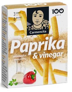 Sazonador Carmencita paprika & vinegar 3 sobres 13,5gr