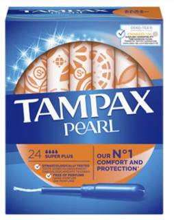 Tampón Tampax Pearl súper plus 24ud