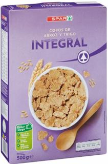 Cereales Spar copos de arroz y trigo integral 500gr