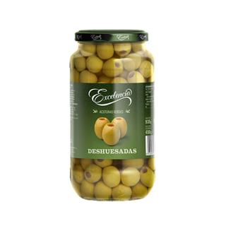 Aceitunas Excelencia verdes sin hueso tarro 935gr