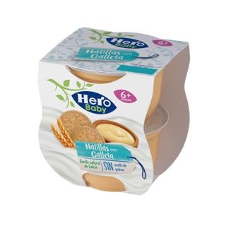Postre Hero natillas con galleta 2ud x 130gr