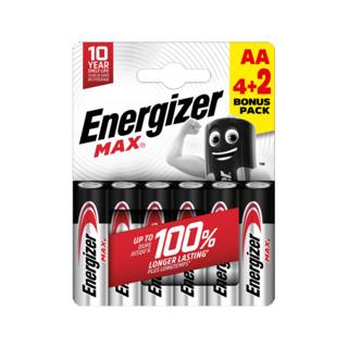 PILAS ENR MAX ALKALINE AA / LR6 BP6 4+2