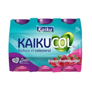 Kaikucol Kaiku bebible sabor frambuesa con probióticos 0% azúcares añadidos sin lactosa 6x65ml