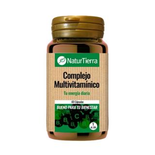 Cápsulas Naturtierra complejo multivitamínico bueno para tu bienestar 60UD