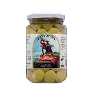Aceitunas Antequera manzanilla sabor anchoa tarro 190gr