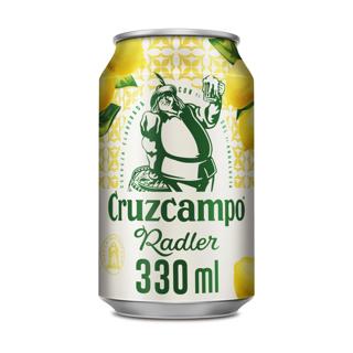 Cerveza Cruzcampo radler limón lata 33cl