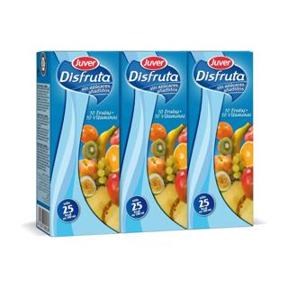 Néctar Juver Disfruta 10 frutas + 10 vitaminas promo 3+1x20cl