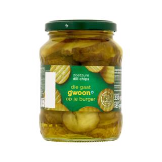 Pepinillos Gwoon en rodajas tarro 185gr