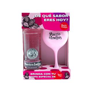 Ginebra Puerto de Indias strawberry 70cl + copa