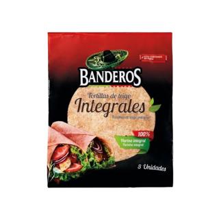 Tortillas Banderos de trigo integrales 8ud 320gr