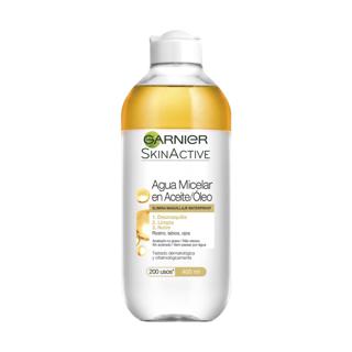 Agua Garnier micelar en aceite elimina maquillaje waterproof 400ml