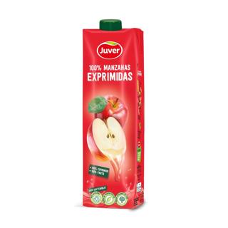 Zumo Juver de manzana 100% exprimida brik 1L