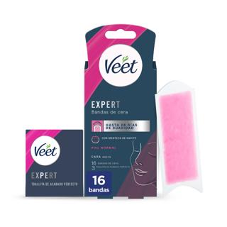 Bandas De Cera Veet expert facial 16UD