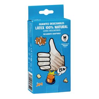 GUANTE AM DESECH.FINO LATEX T/M 10UD