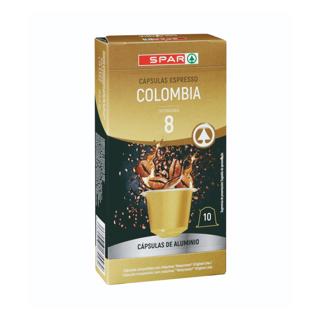 Café Spar espresso Colombia 10 cápsulas