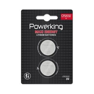 Pila Powerking litio cr2032 3v blister 2ud